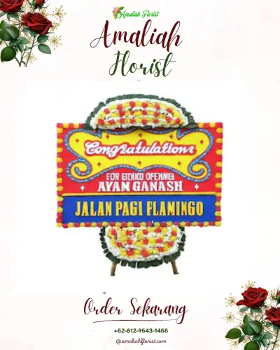 Bunga Papan Congratulation di Orang Kayo Hitam